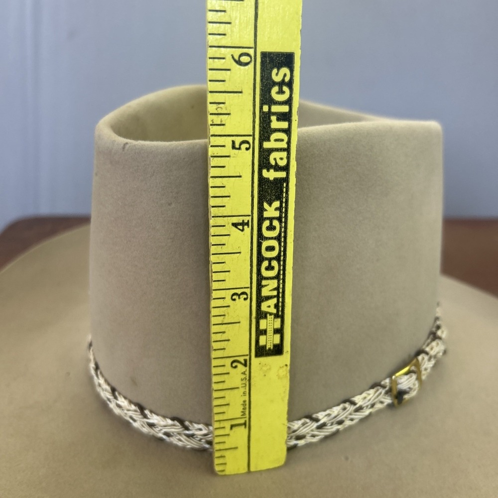 Vintage Stetson Silverbelly Cowboy Hat 3X Beaver 6 7/8 1950's-60's‎ Union Tag - Picture 13 of 13